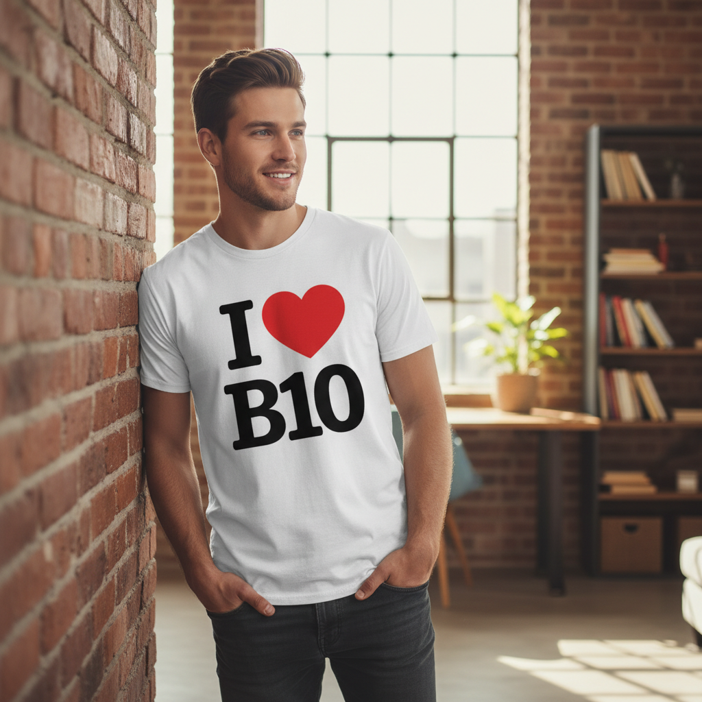 B10 - T-Shirt - I Heart B10 Design - Small Heath | Hay Mills