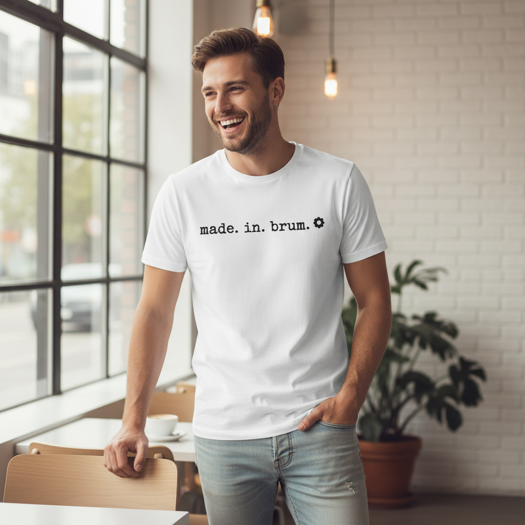 Birmingham - T-Shirt  - Made in Brum - Stamped Type Tee