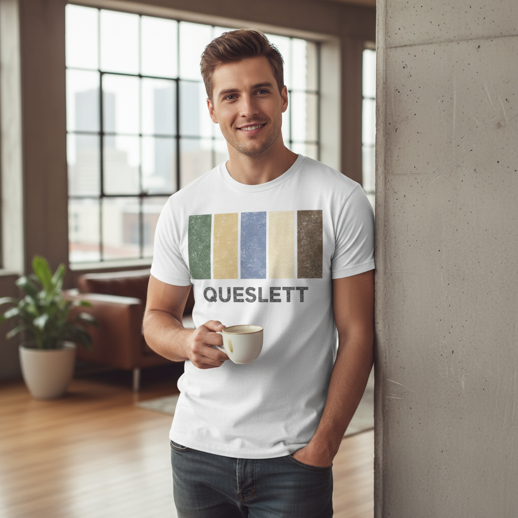 Queslett - T-Shirt - Colour Block Design