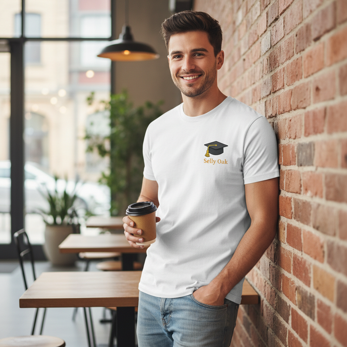 Selly Oak - T-Shirt - Minimal Cool Design - Graduation Cap