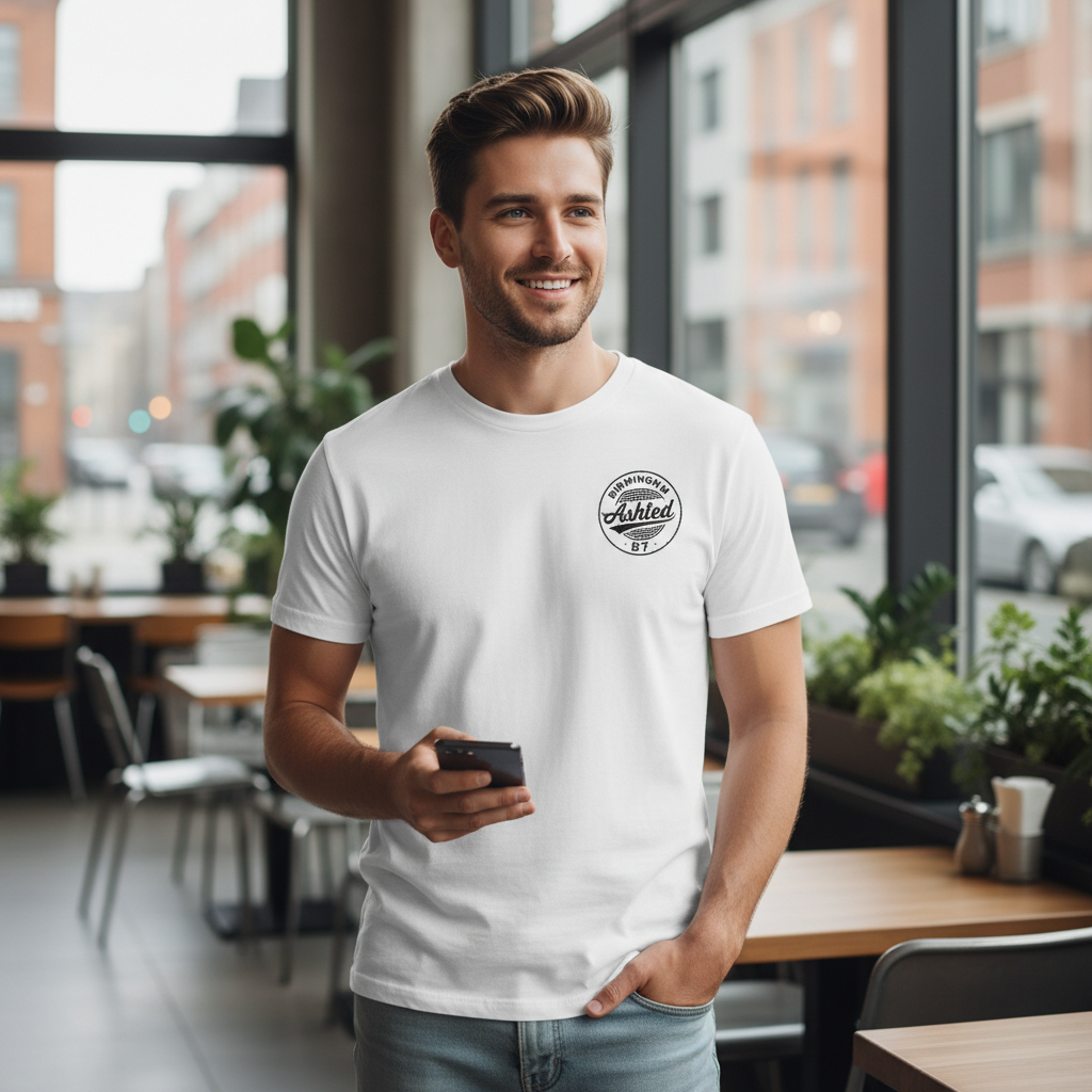 Ashted - T-Shirt - B7 Vintage Stamp Design