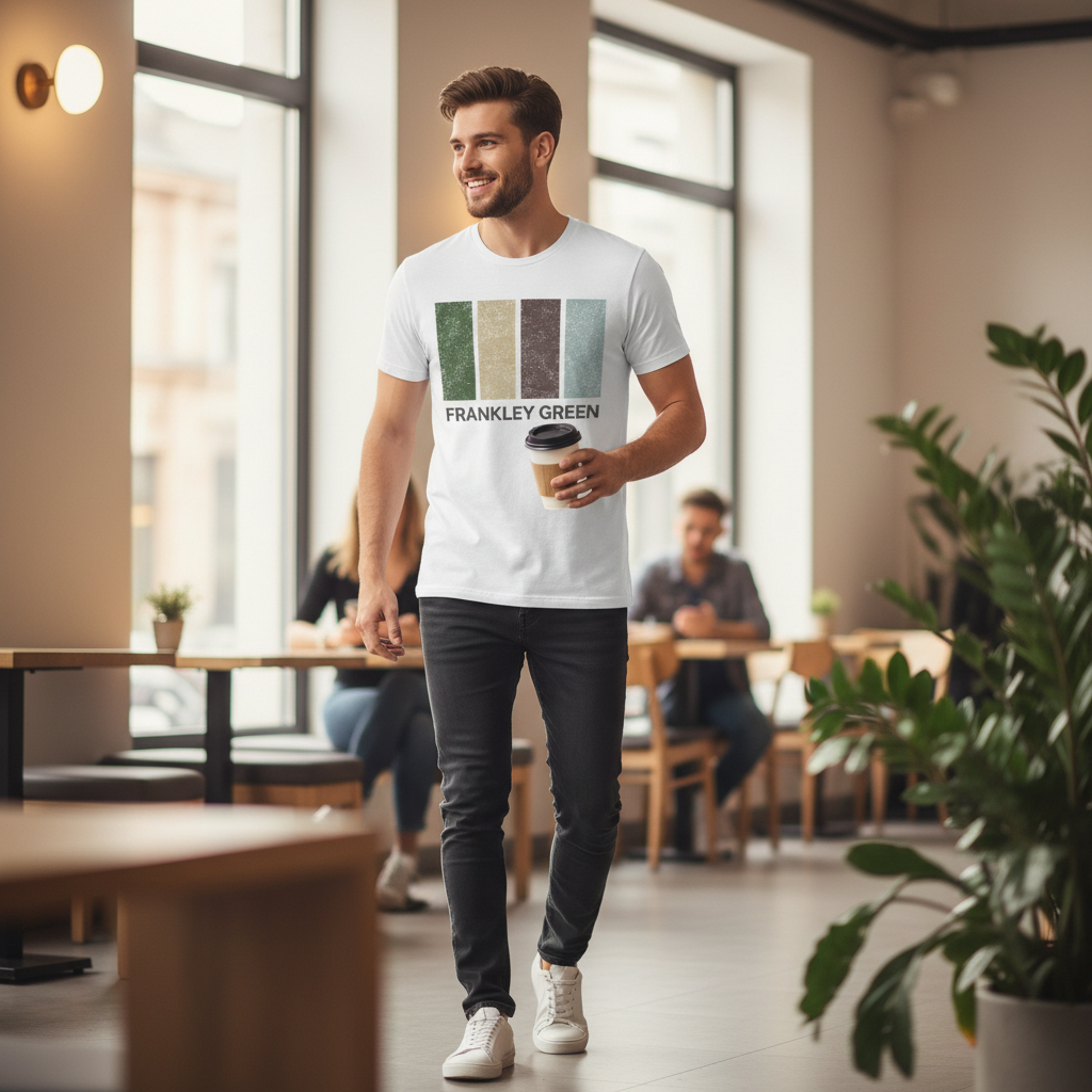 Frankley Green - T-Shirt - Colour Block Design