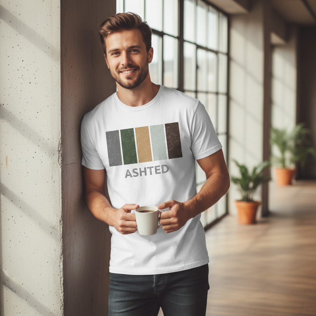 Ashted - T-Shirt - Colour Block Design