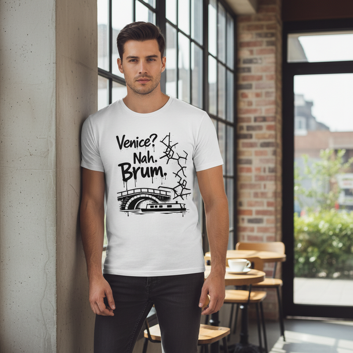 Birmingham - T-Shirt - Venice? Nah, Brum Canal Graffiti Graphic