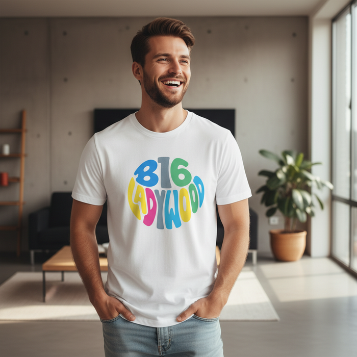 Ladywood - T-Shirt - Colour Burst Design