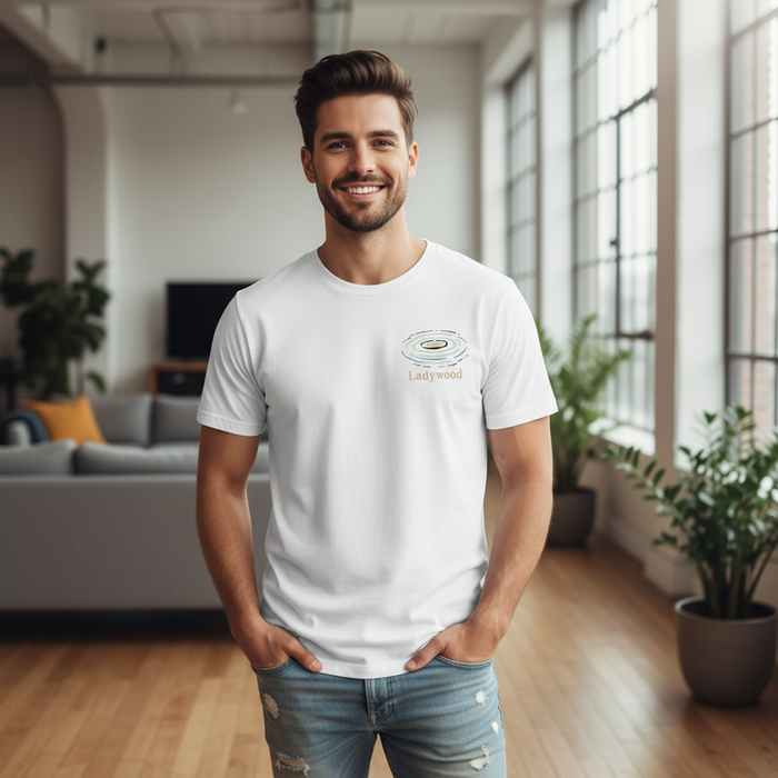 Ladywood - T-Shirt - Minimal Cool Design - Water Ripples