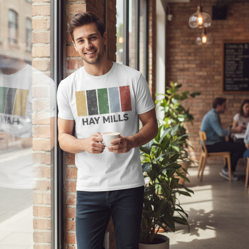Hay Mills - T-Shirt - Colour Block Design