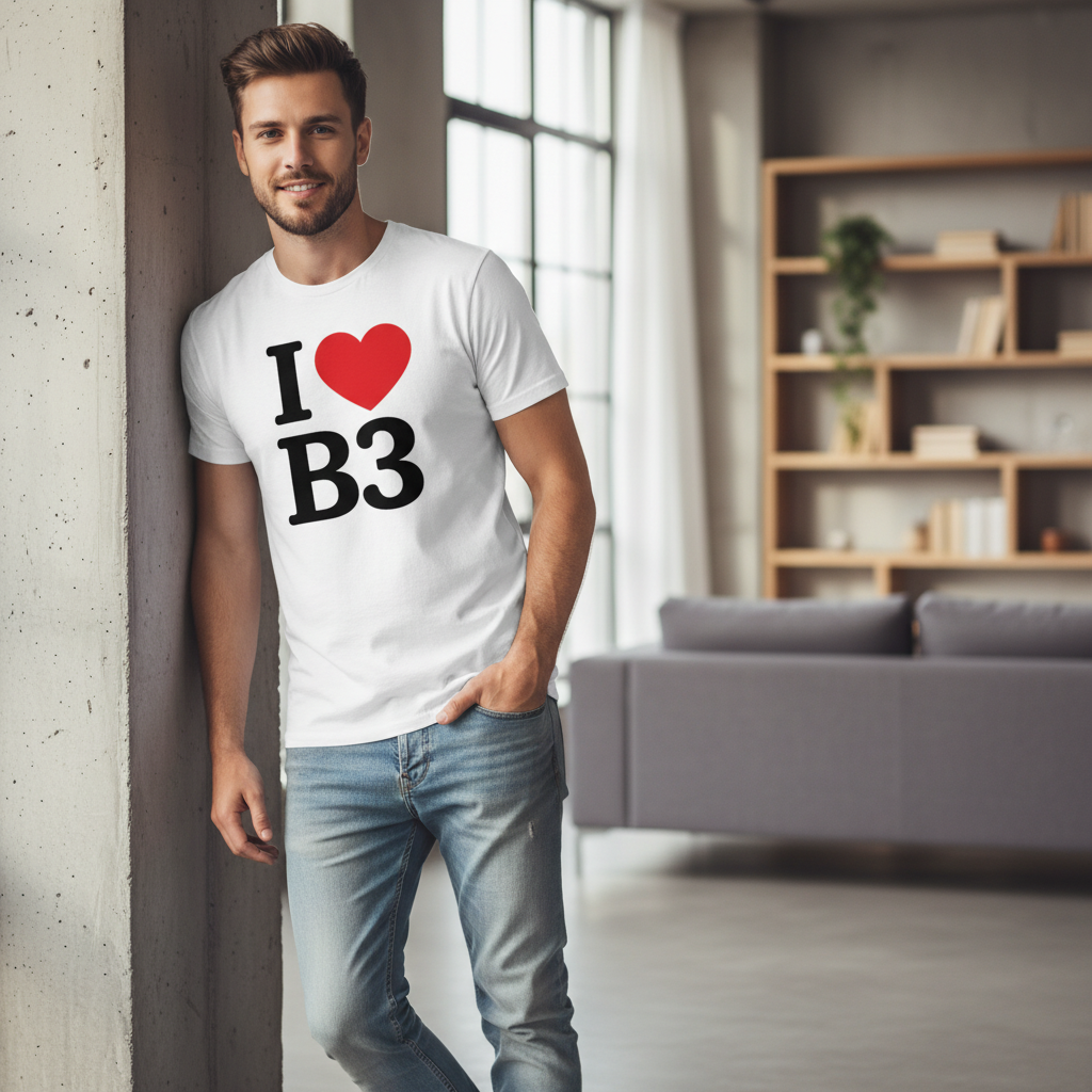 B3 - T-Shirt - I Heart B3 Design - Birmingham City Centre | Newhall Street