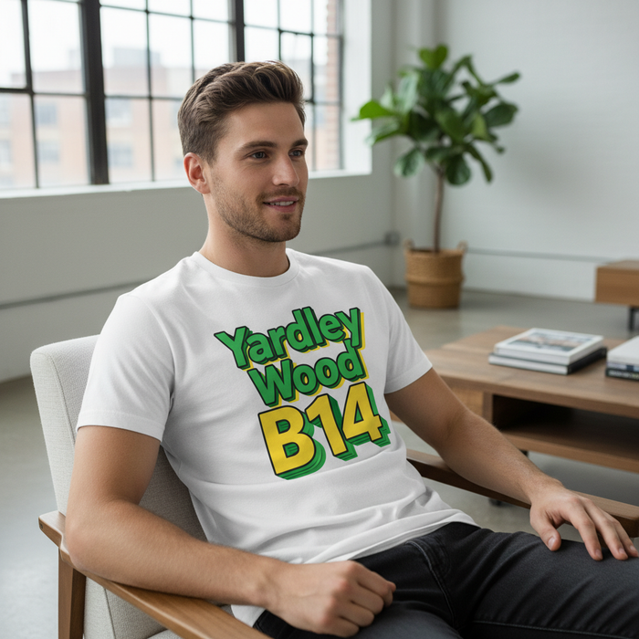 Yardley Wood - T-Shirt - Bold 3D Type Design