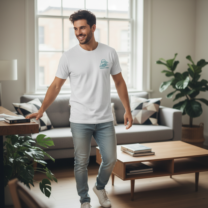 Yardley Wood - T-Shirt - Minimal Line Icon Design - Train