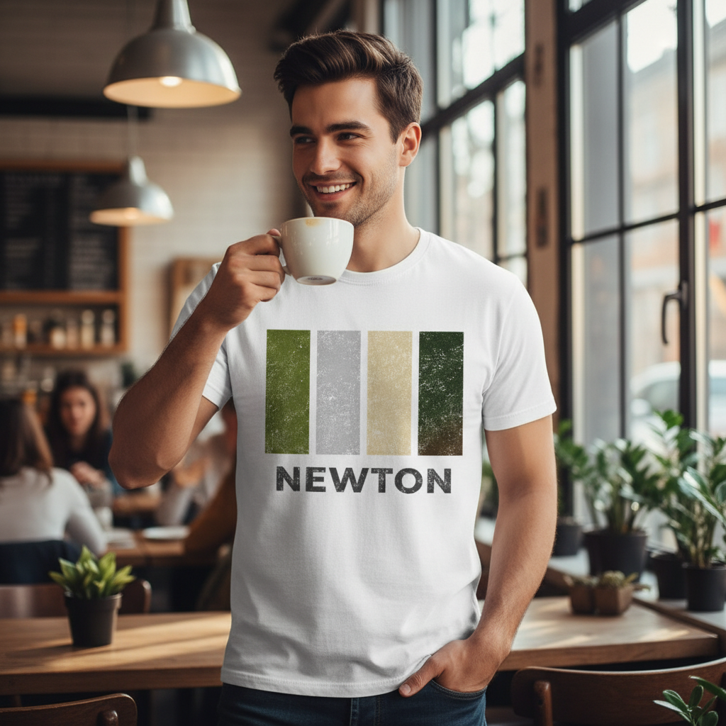 Newton - T-Shirt - Colour Block Design