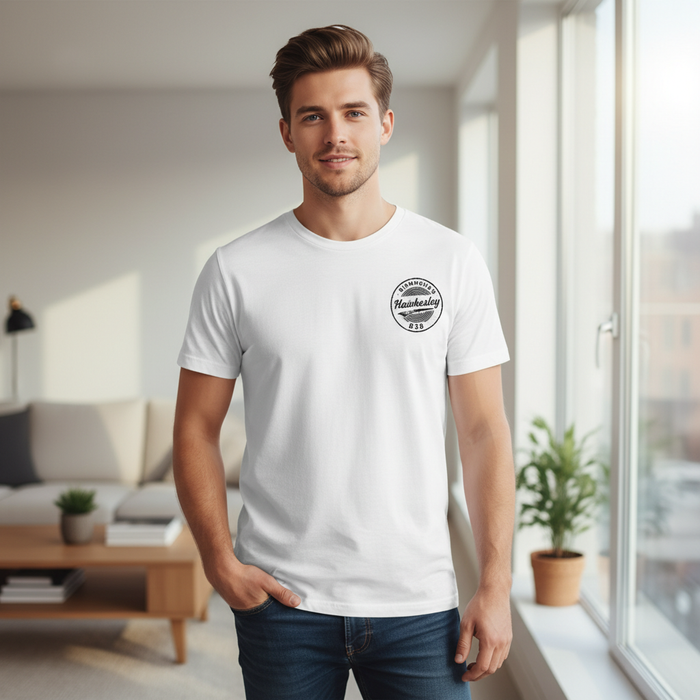 Hawkesley - T-Shirt - B38 Vintage Stamp Design