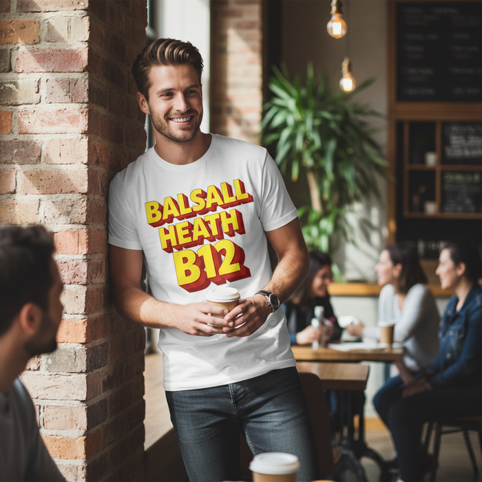 Balsall Heath - T-Shirt - Bold 3D Type Design