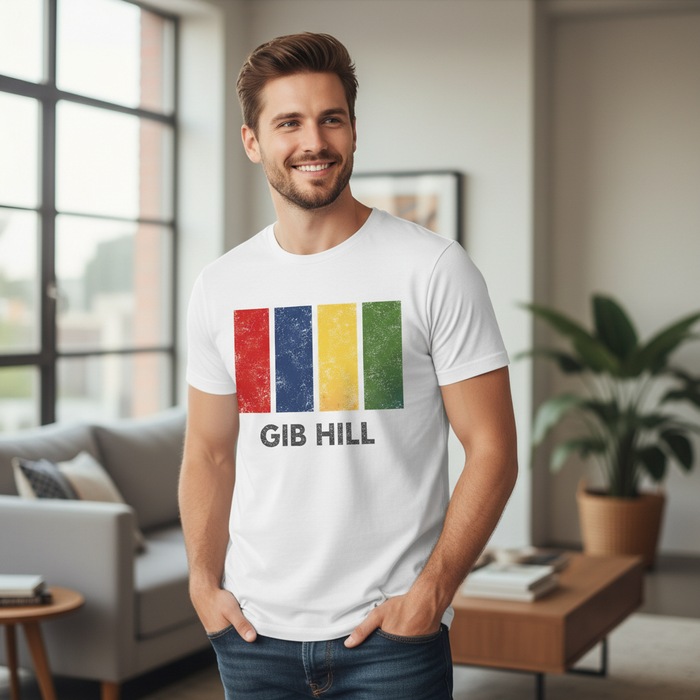 Gib Hill - T-Shirt - Colour Block Design