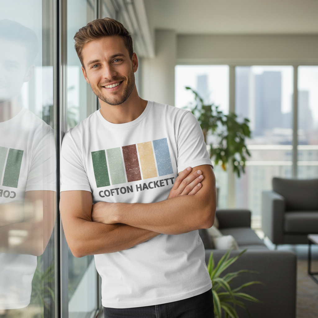 Cofton Hackett - T-Shirt - Colour Block Design