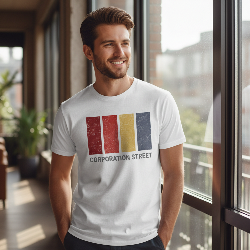 Corporation Street  - T-Shirt - Colour Block Design