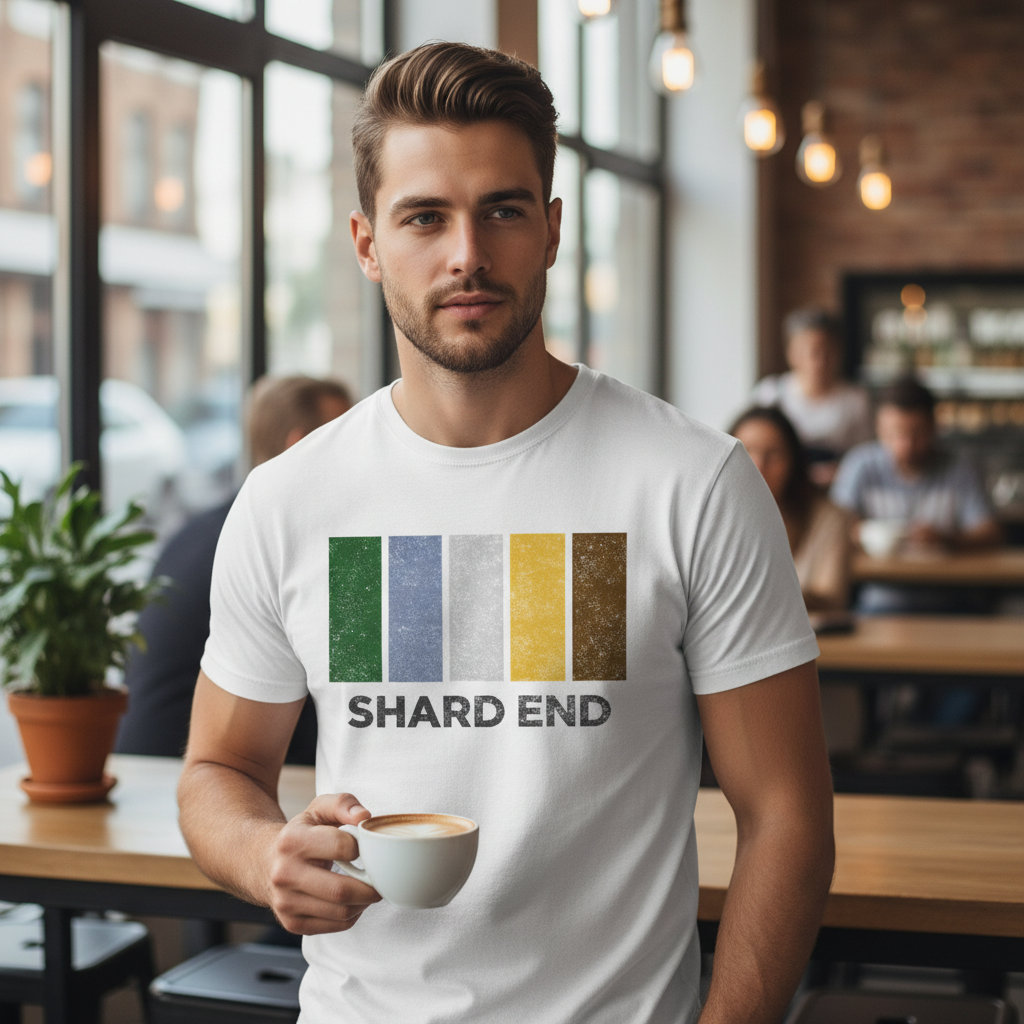 Shard End - T-Shirt - Colour Block Design