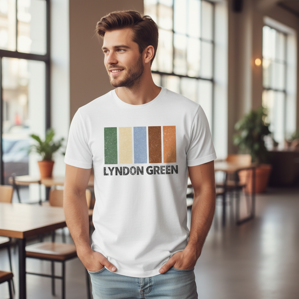 Lyndon Green - T-Shirt - Colour Block Design