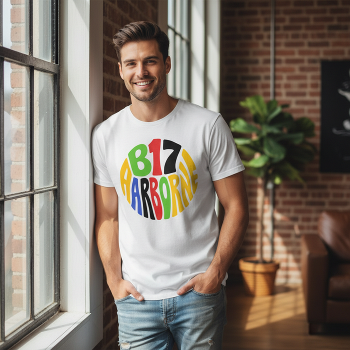 Harborne - T-Shirt - Colour Burst Design