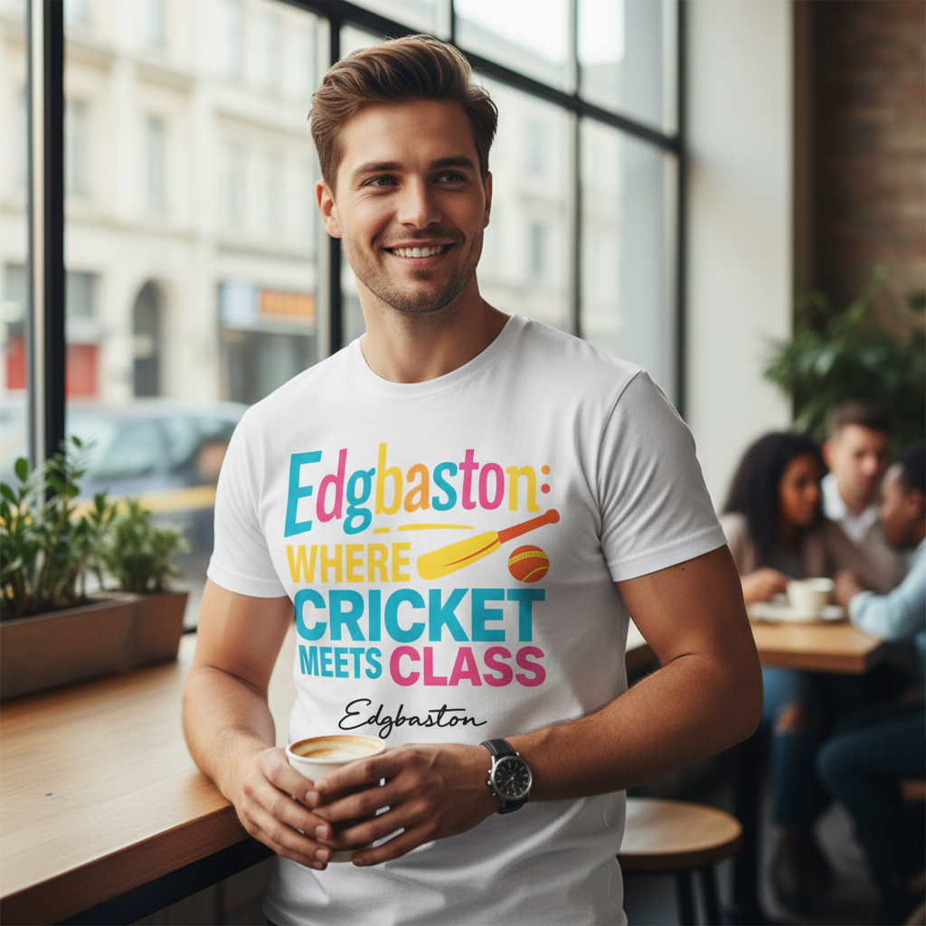 Edgbaston - T-Shirt - Say it…Edgbaston Design
